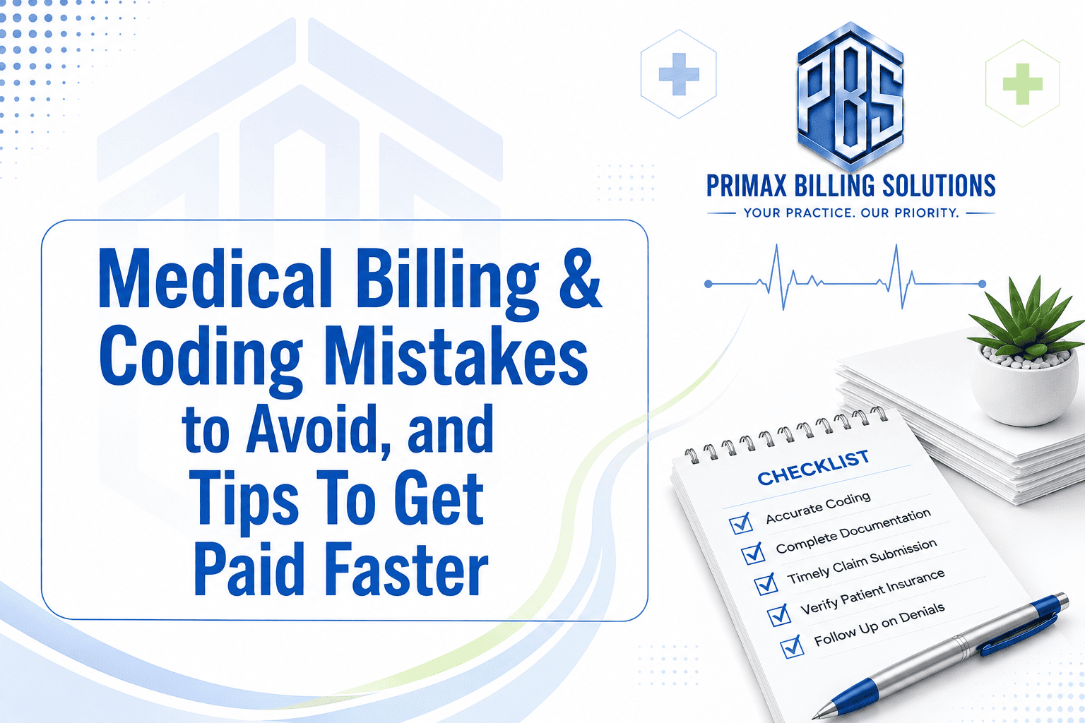 Medical billing process flowchart cycle from patient registration to reimbursement.