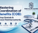 Diagram illustrating Coordination of Benefits (COB) in medical billing with primary and secondary insurance verification by PrimaxBS