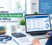 Medical billing specialist reviewing an aged accounts receivable report for a US healthcare practice